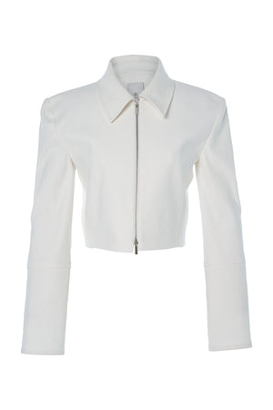 
            
                Load image into Gallery viewer, The Zip Up Jacket in Ivory
            
        