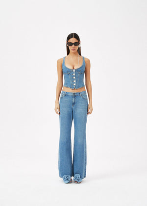 
            
                Load image into Gallery viewer, Flare Jeans in Blue
            
        