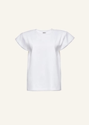 T-shirt with Padded Shoulders