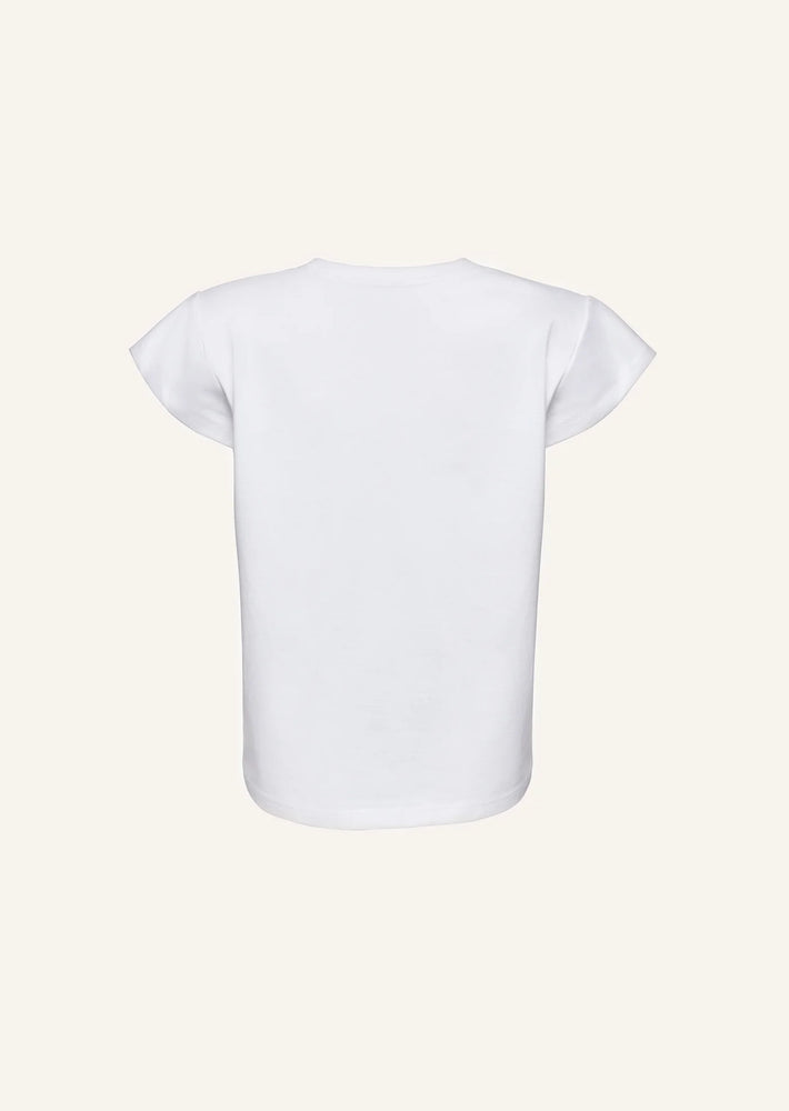 T-shirt with Padded Shoulders