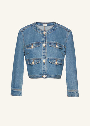 
            
                Load image into Gallery viewer, Denim Jacket with Button Detail
            
        