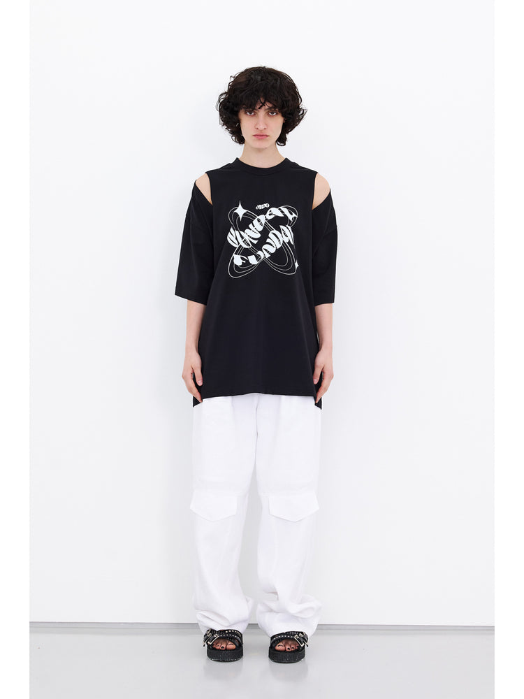 
            
                Load image into Gallery viewer, Shoulder Cut Out Tee
            
        