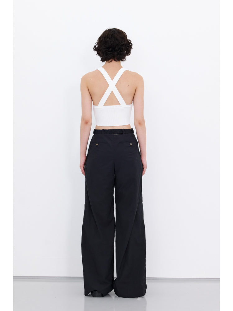 
            
                Load image into Gallery viewer, Cross Belted Wide Trouser
            
        
